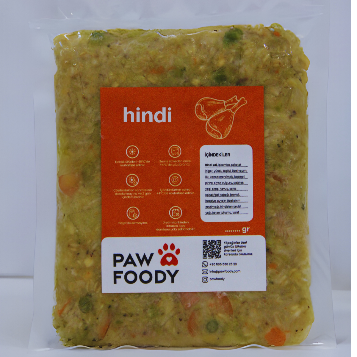 Hindi Etli Naturel Mama 500gr.